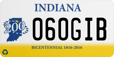 IN license plate 060GIB