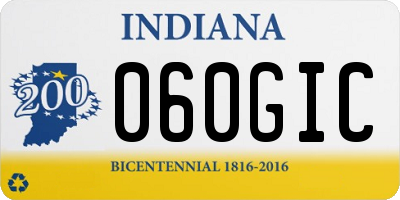 IN license plate 060GIC