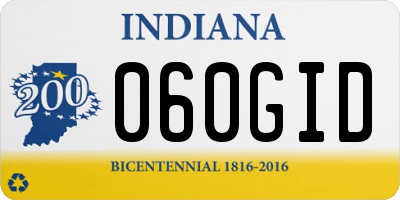 IN license plate 060GID