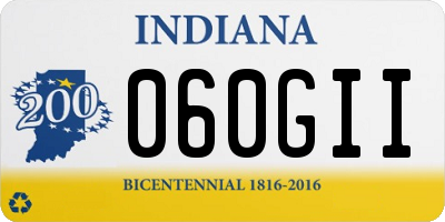 IN license plate 060GII