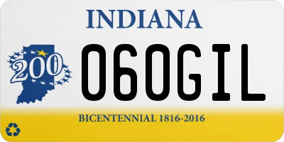 IN license plate 060GIL