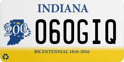 IN license plate 060GIQ
