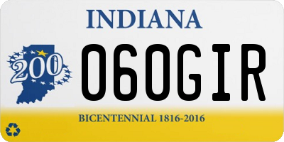 IN license plate 060GIR