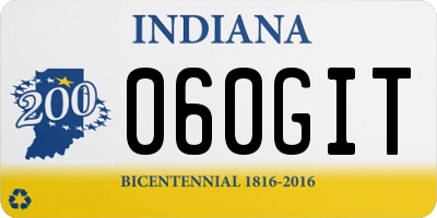 IN license plate 060GIT