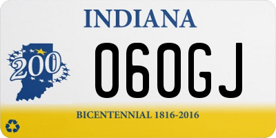 IN license plate 060GJ