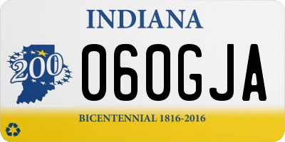 IN license plate 060GJA