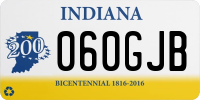 IN license plate 060GJB