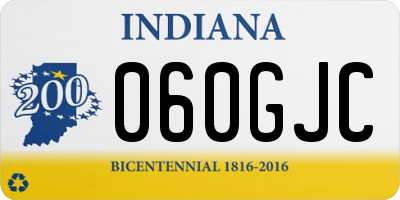IN license plate 060GJC