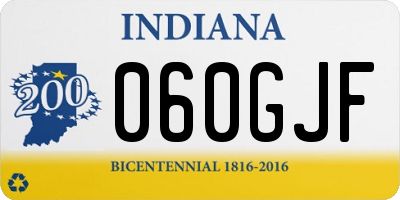 IN license plate 060GJF