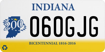 IN license plate 060GJG