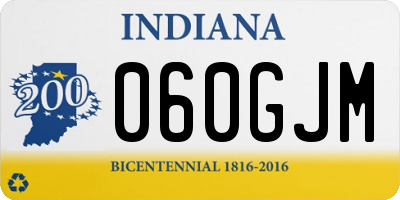 IN license plate 060GJM