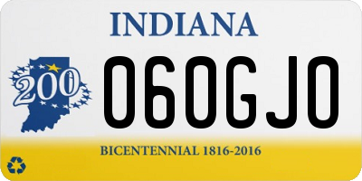 IN license plate 060GJO