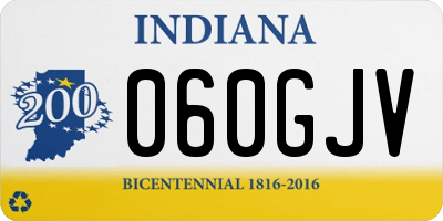 IN license plate 060GJV