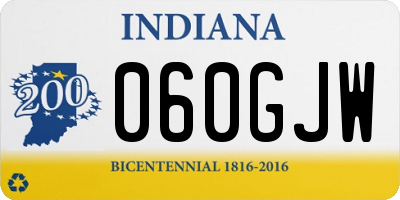 IN license plate 060GJW