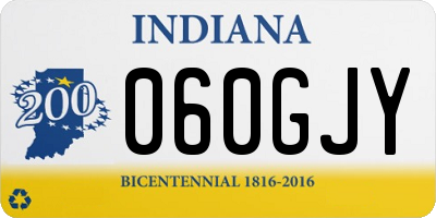 IN license plate 060GJY