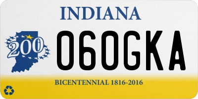 IN license plate 060GKA