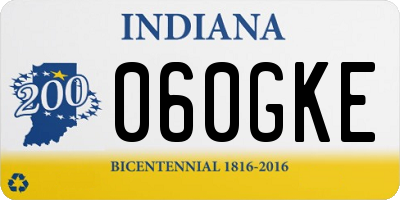 IN license plate 060GKE