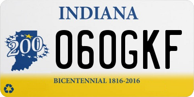 IN license plate 060GKF