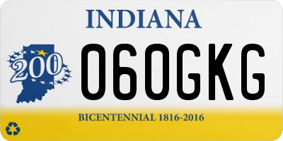 IN license plate 060GKG