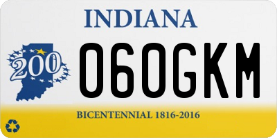 IN license plate 060GKM