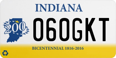 IN license plate 060GKT