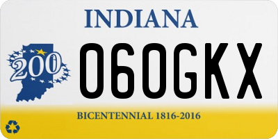 IN license plate 060GKX