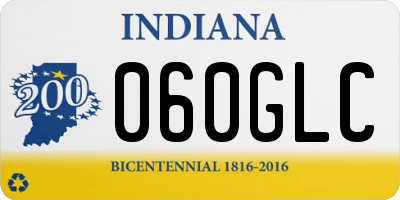 IN license plate 060GLC