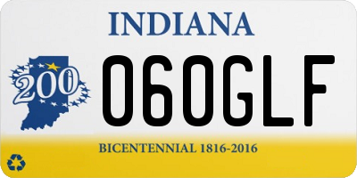 IN license plate 060GLF