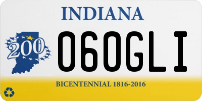 IN license plate 060GLI