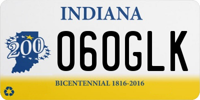 IN license plate 060GLK