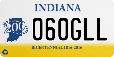 IN license plate 060GLL