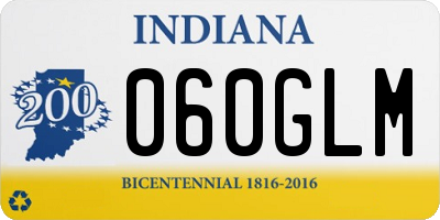 IN license plate 060GLM