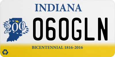 IN license plate 060GLN