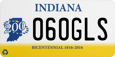 IN license plate 060GLS