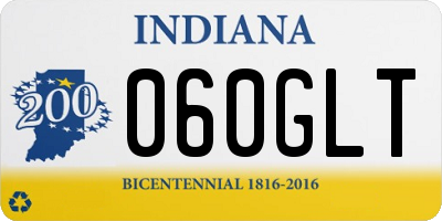 IN license plate 060GLT