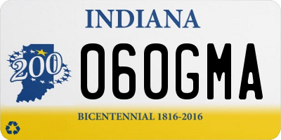 IN license plate 060GMA