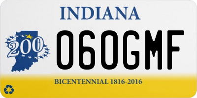 IN license plate 060GMF
