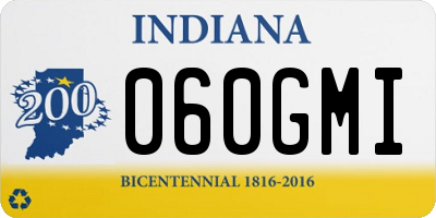 IN license plate 060GMI