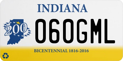 IN license plate 060GML