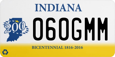 IN license plate 060GMM