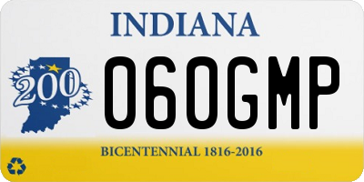 IN license plate 060GMP