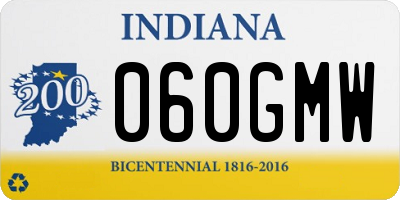 IN license plate 060GMW