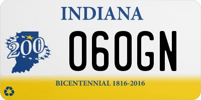 IN license plate 060GN