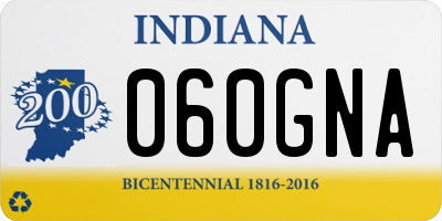 IN license plate 060GNA