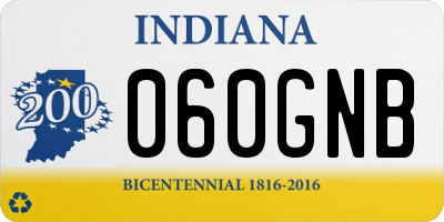 IN license plate 060GNB