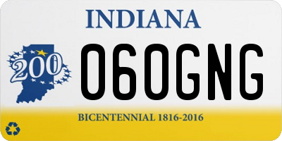 IN license plate 060GNG