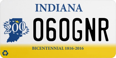 IN license plate 060GNR