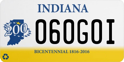 IN license plate 060GOI