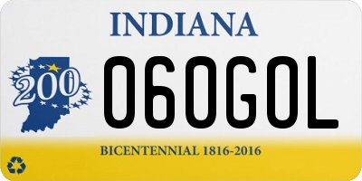 IN license plate 060GOL