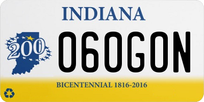 IN license plate 060GON